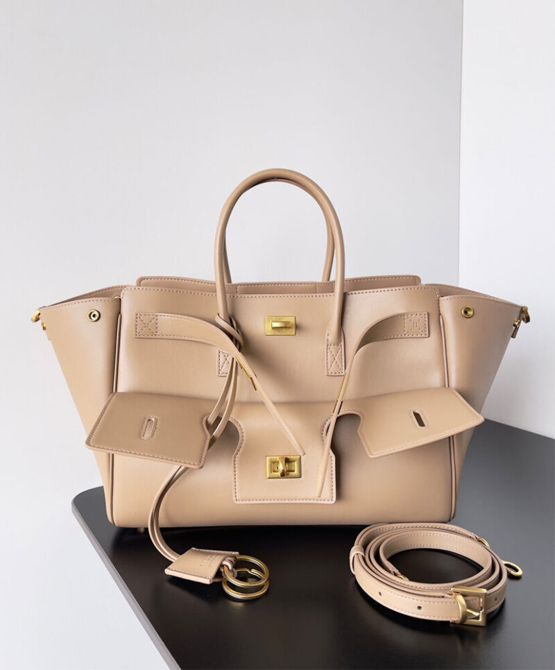 Balenciaga Bel Air Medium Carry All Bag Apricot